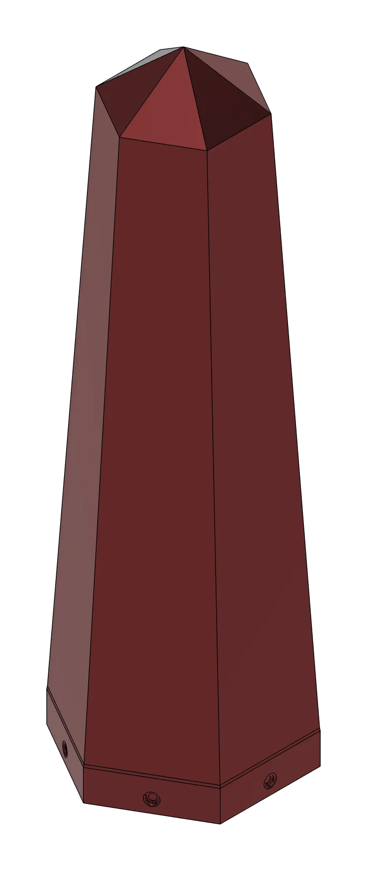 Render of the Pointed crystal