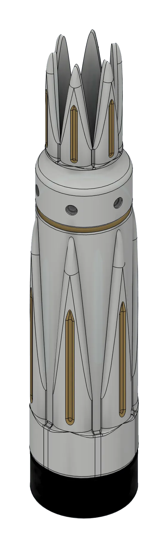 Render of the Crown foot with tall prongs