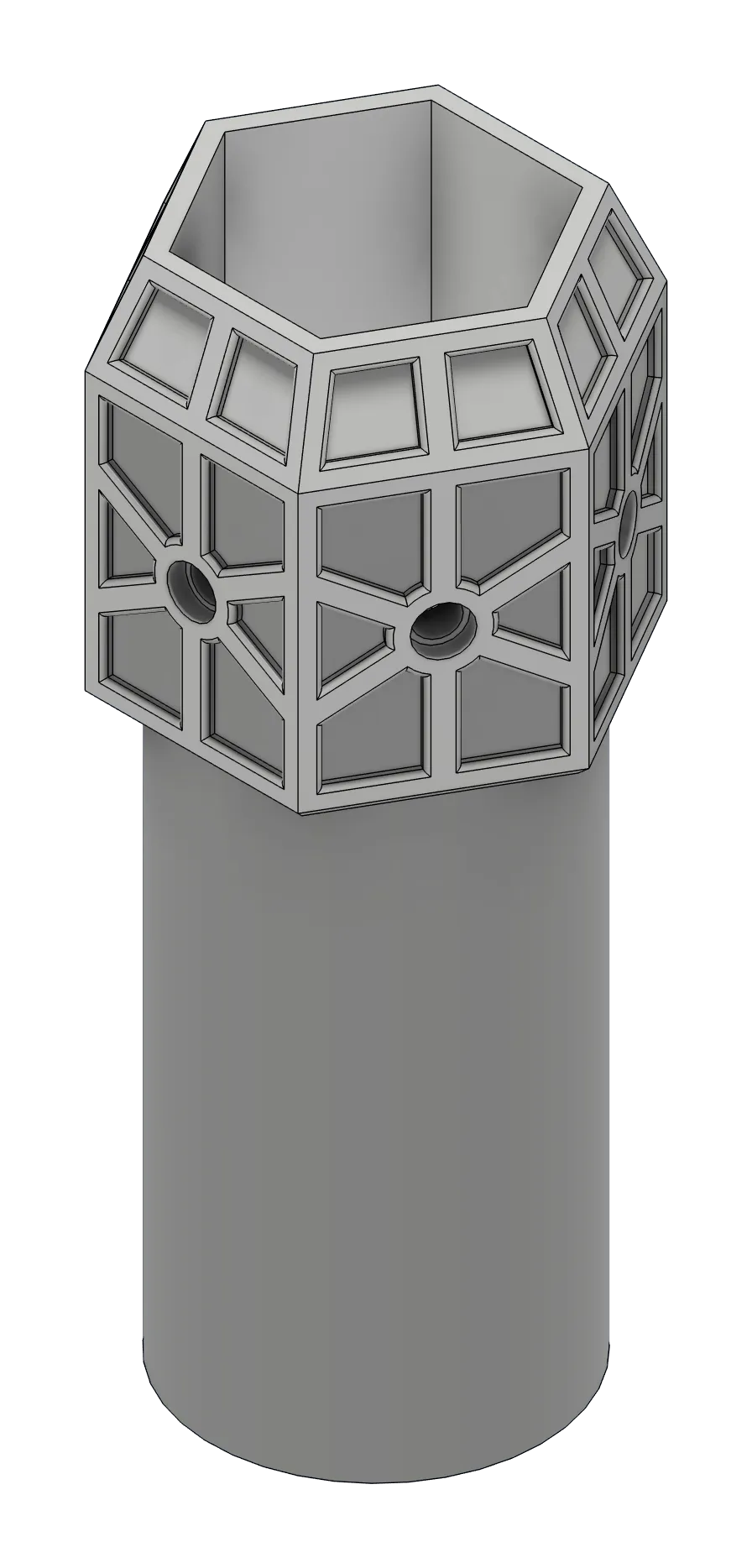 Render of the Art Deco grip