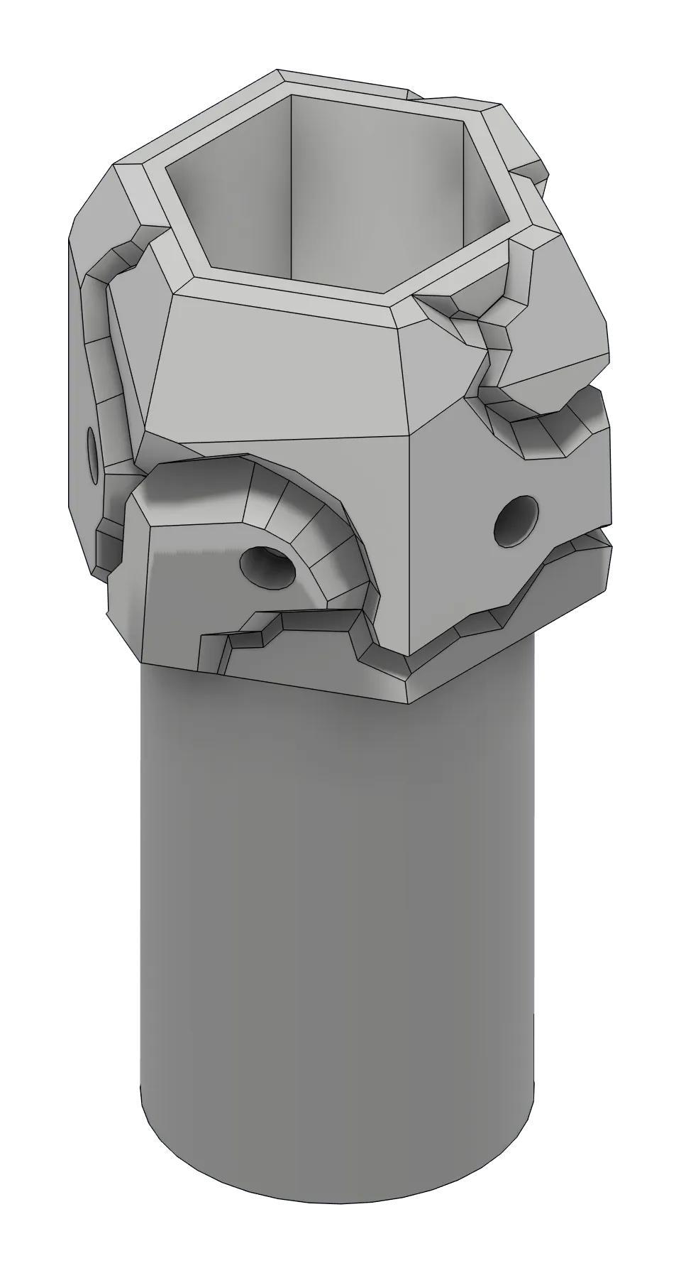 Render of the craggy Ice/Rock grip