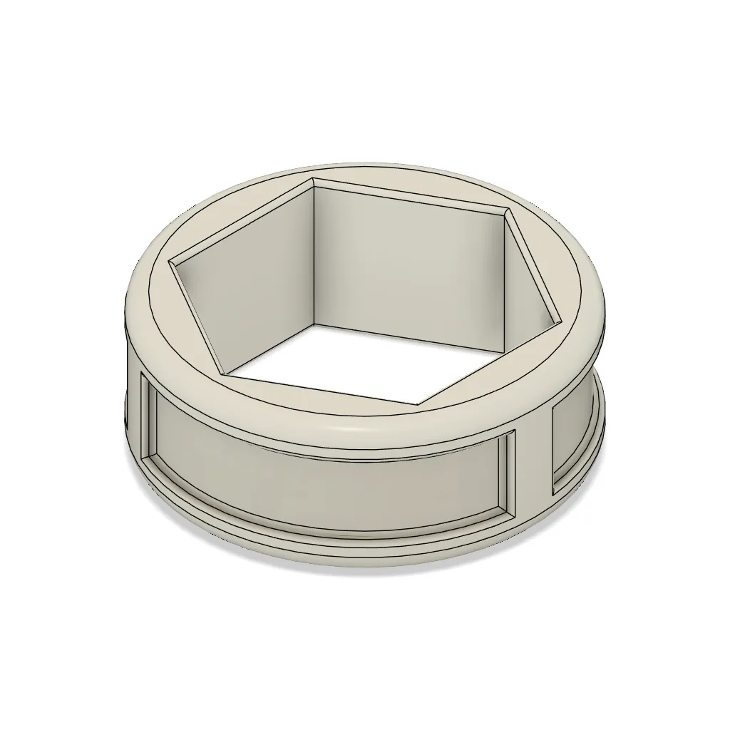 Render of the round Deco ring