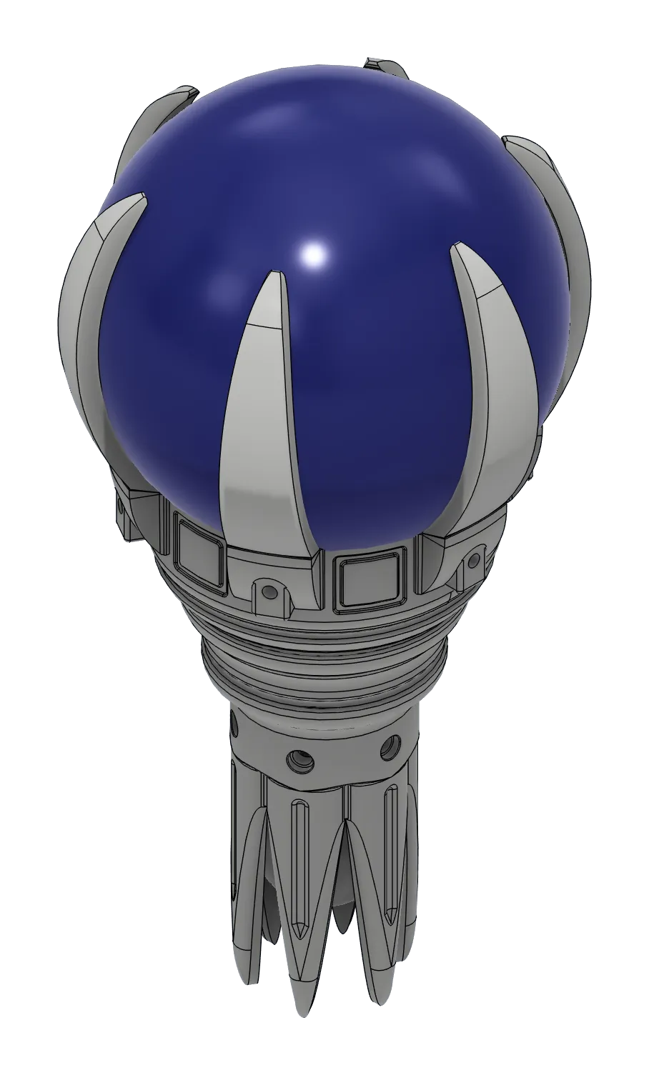 Render of the Crown topper with an orb