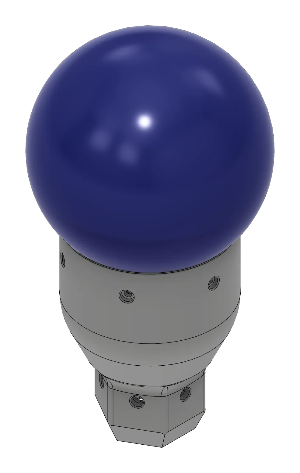 Render of the Hidden topper, an orb resting on a plain base