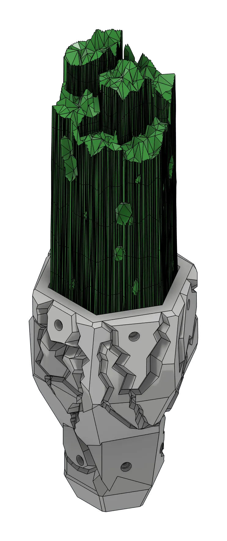 Render of the Ice/Rock topper